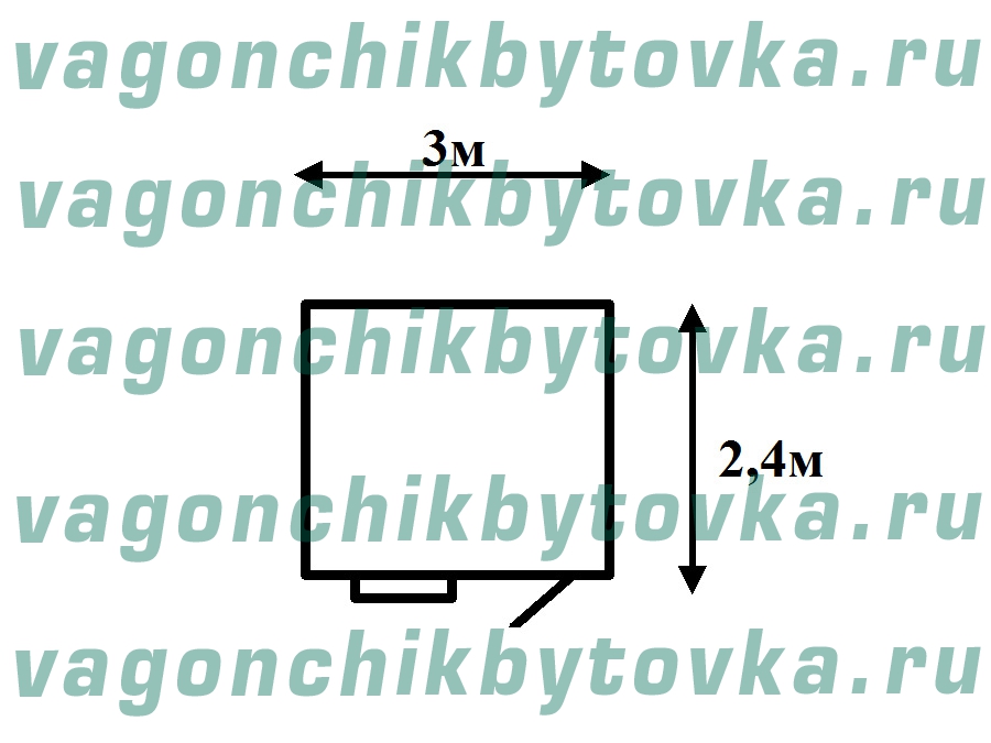 Жилой вагончик 3м для дачных участков